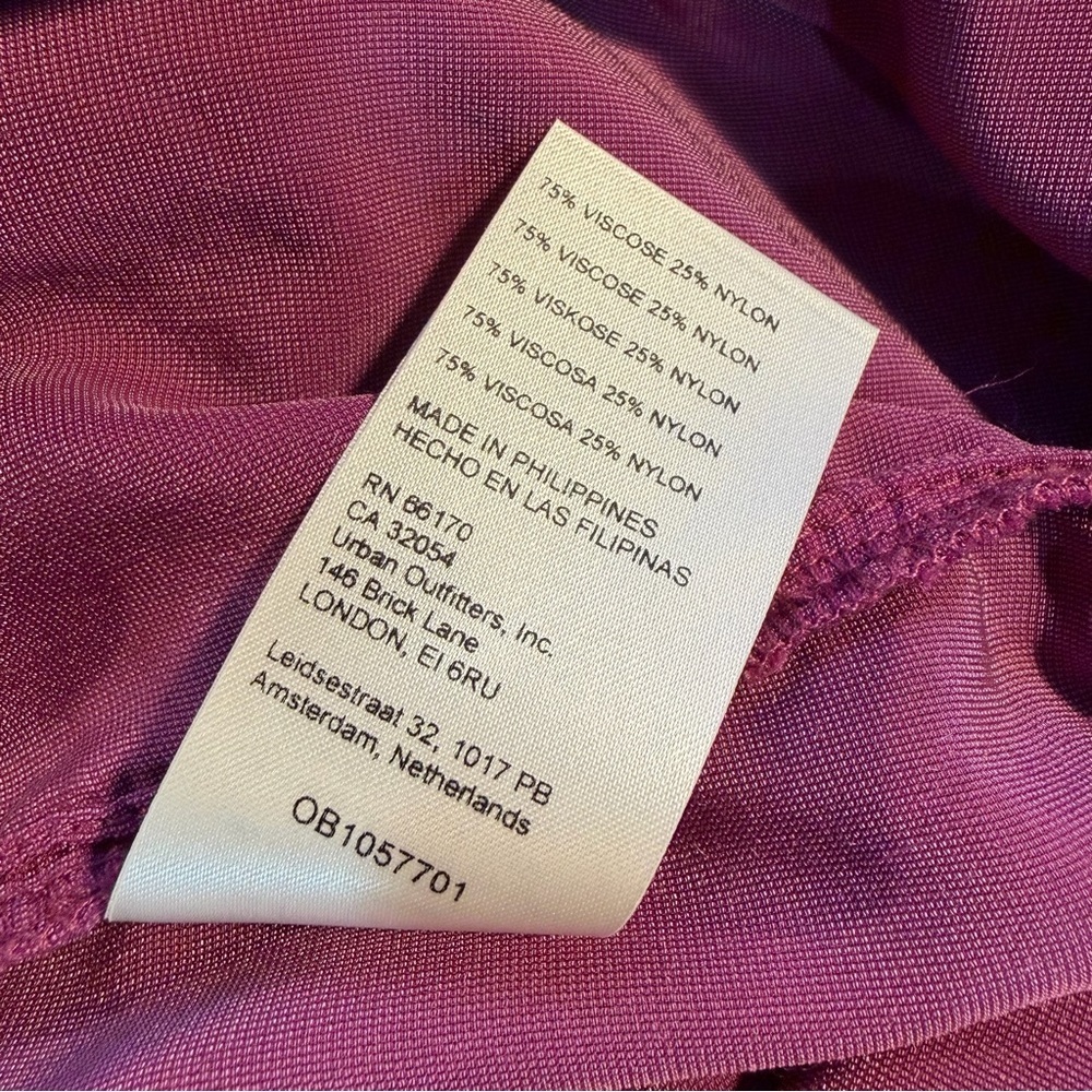 Pilcro ‘Relaxed Fit Velvet Button Down Shirt’ in Magenta / Purple Size Medium - Picture 12 of 15